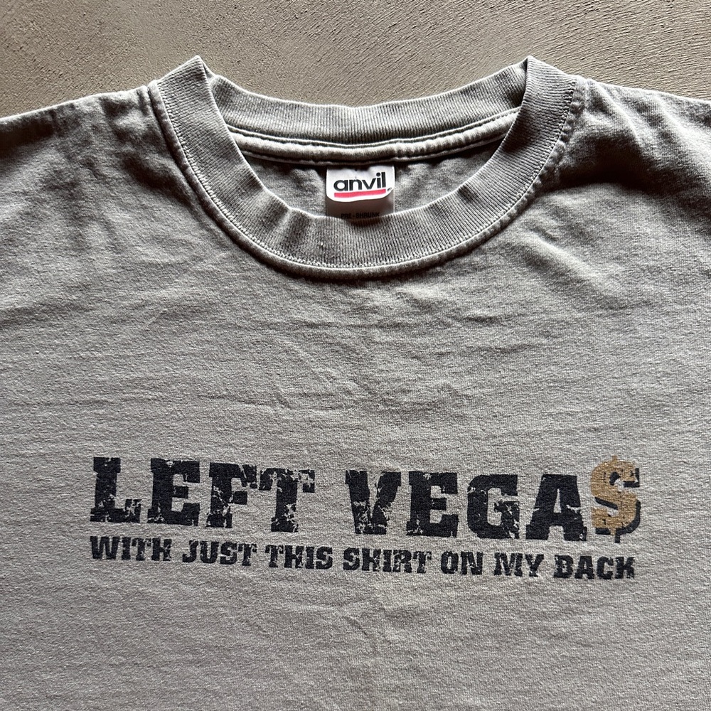 vintage anvil funny humour las vegas tshirt - Picture 2 of 4